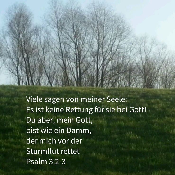 Gott ist wie ein Damm gegen die Sturmflut (Psalm 3)