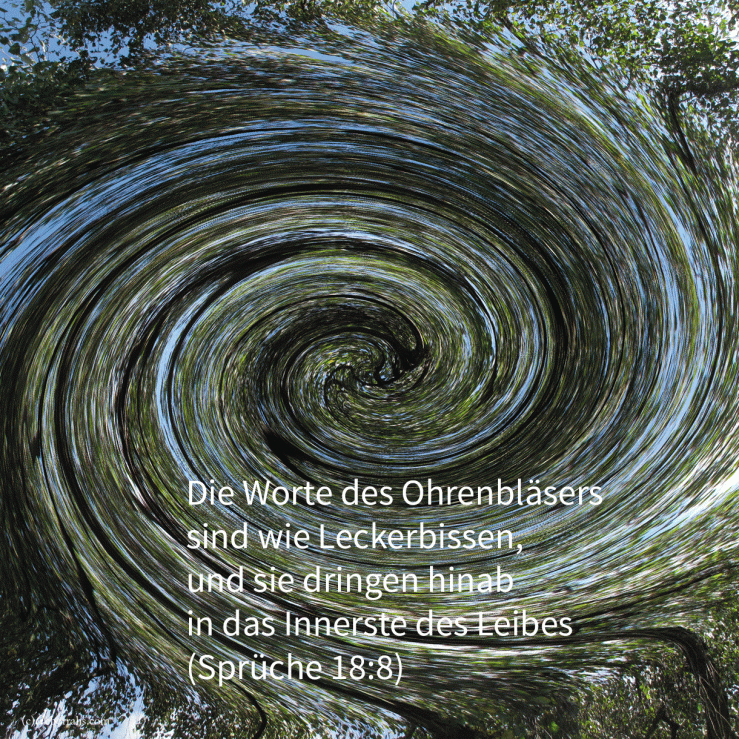 Die Worte des Ohrenbläsers ( Sprüche 18,8 )