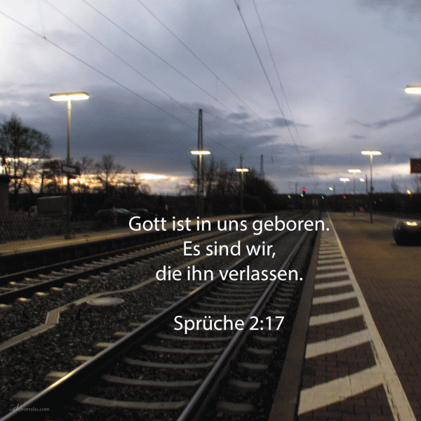Um dich zu erretten vor dem fremden Weibe, von der Fremden, die ihre Worte glättet; welche den Vertrauten ihrer Jugend verlässt und den Bund ihres Gottes vergißt (Sprüche 2, 16-17 )