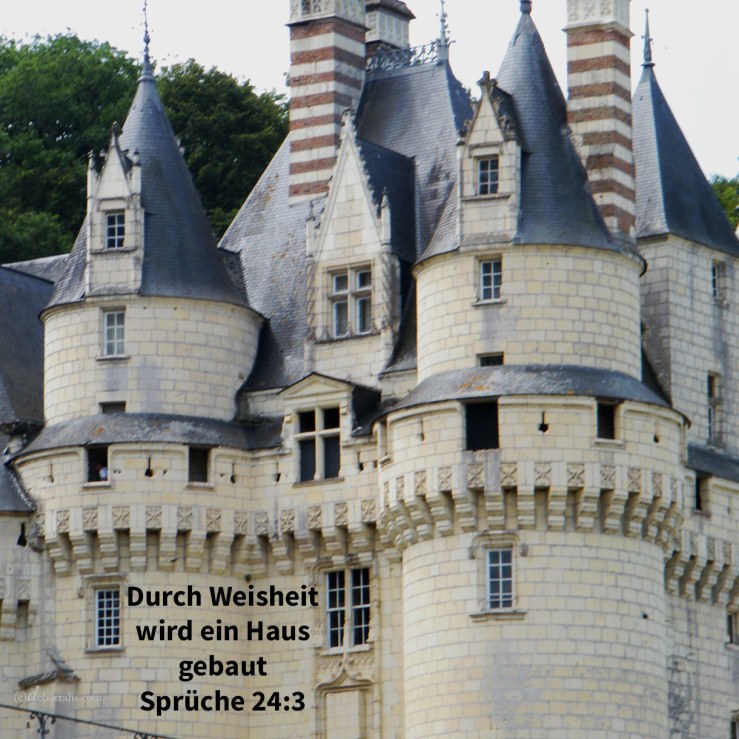 Durch Weisheit wird ein Haus gebaut, und durch Vestand wird es befestigt; und durch Erkenntnis füllen sich die Kammern mit allerlei kostbarem und lieblichen Gut ( Sprüche 24,3-4 )