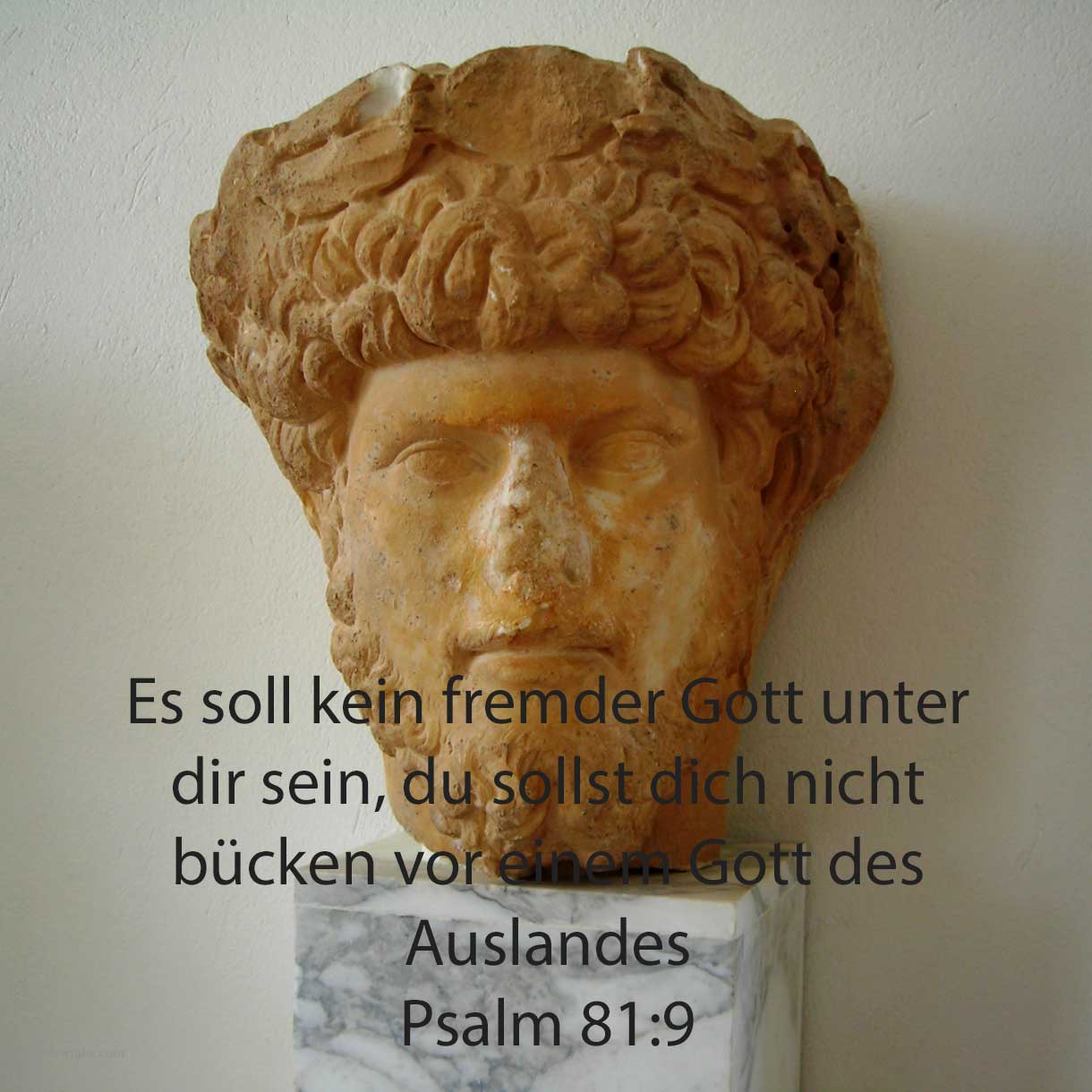  Es soll kein fremder Gott unter dir sein, und du sollst dich nicht bücken vor einem Gott des Auslandes ( Psalm 81,9 ) 