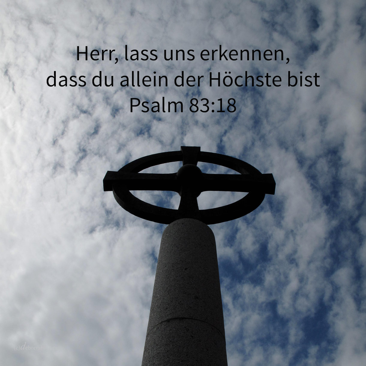  Lass sie erkennen, dass du allein, dessen Name Jehova ist, der Höchste bist über die ganze Erde ( Psalm 83,18 ) 
